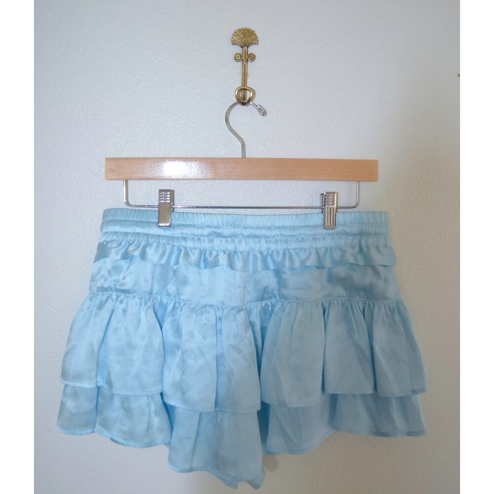 Shug Silk Ruffle Shorts Size Medium - Picture 2 of 5